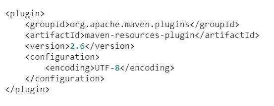 Maven plugin code screenshot.