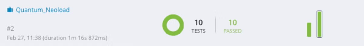 Perfecto Quantum_NeoLoad screenshot.