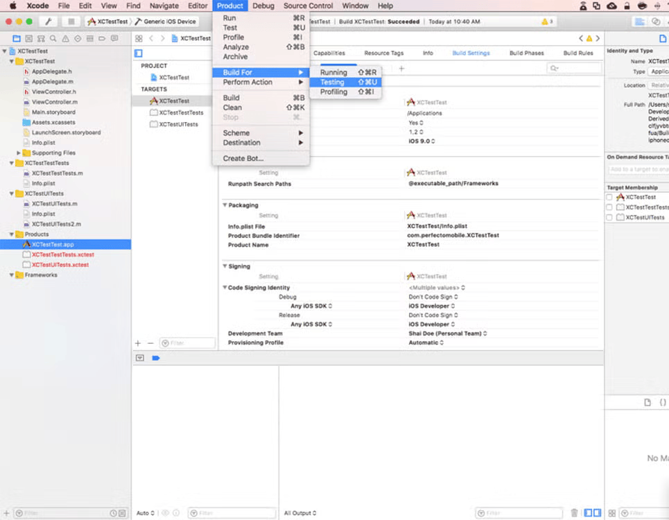 XCUITest screenshot, automation benefits.