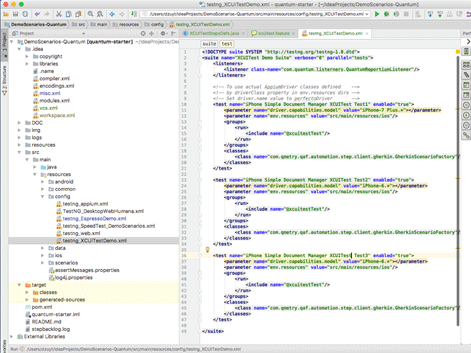 test suite