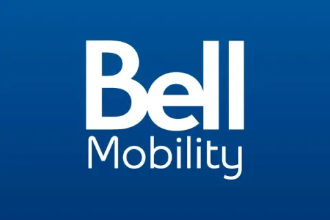 White Bell Mobility logo on a dark blue background