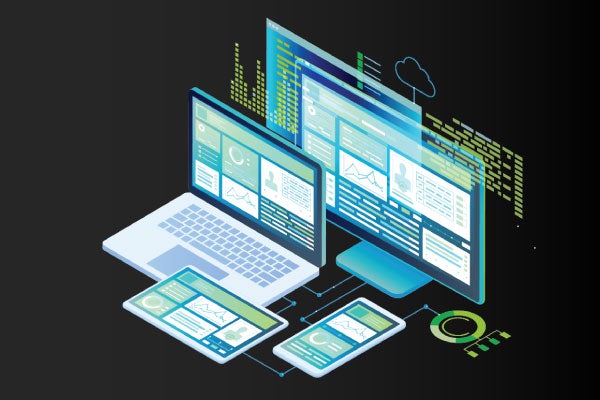 An illustration of cross-platform testing with multiple devices and browsers.
